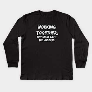 Working together Kids Long Sleeve T-Shirt
